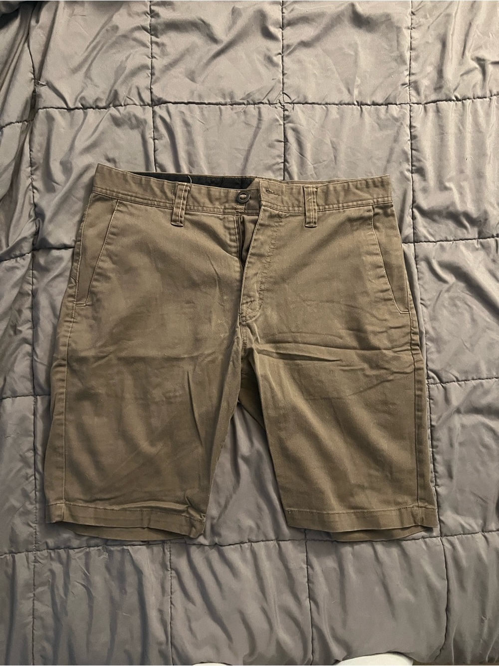 Men's Volcom Casual Brown Chino Shorts